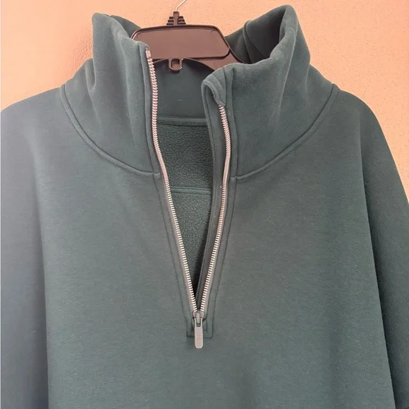 Lululemon Thick Fleece Lined Oversized Funnel Neck Half Zip Sweatshirt - XL/XXL - Picture 2 of 7